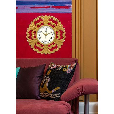 Infinity Instruments Wisteria 15.5-in. Wall Clock
