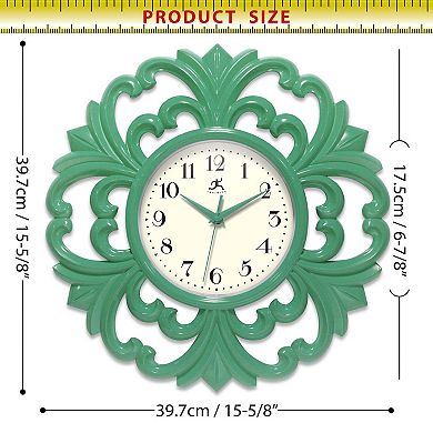 Infinity Instruments Wisteria 15.5-in. Wall Clock