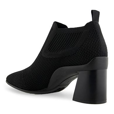 Aerosoles Canvas Women's Stretch Knit Ankle Boots