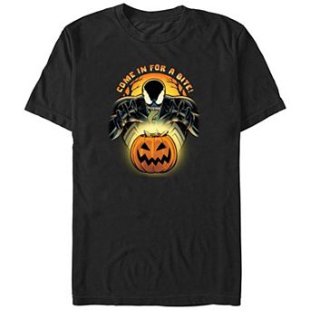 Big & Tall Marvel Venom Pumpkin Come In For A Bite Graphic Tee