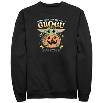 Big & Tall Star Wars The Mandalorian Grogu Cutest Pumpkin In The Galaxy Fleece Sweatshirt