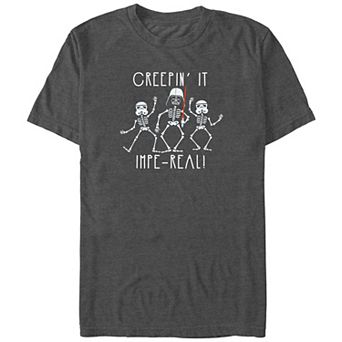 Big & Tall Star Wars Darth Vader Skeleton Creepin' It Impe-Real Graphic Tee