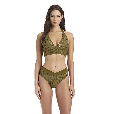 Women's Modern Supply by Sanctuary Longline Halter Bra Swim Suit Top