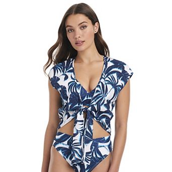 Women's Modern Supply by Sanctuary Knot-Front Swim Cover Up Top