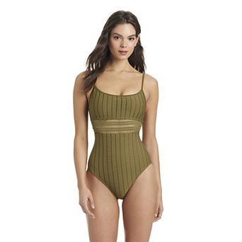Women's Modern Supply by Sanctuary Lace-Back Tank One-Piece Swim Suit