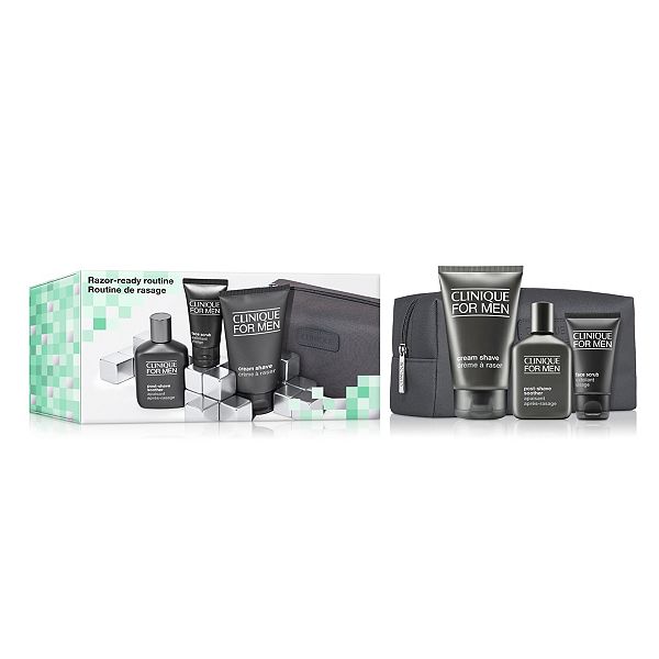 CLINIQUE FOR MEN アンチエイジモイスチャライザー 5本セット CLINIQUE Razor-Ready Routine Men's Skincare Set