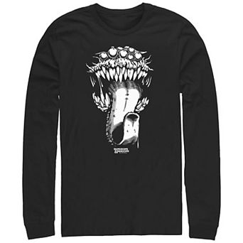 Big & Tall Dungeons & Dragons Monster Tongue Long Sleeve Graphic Tee