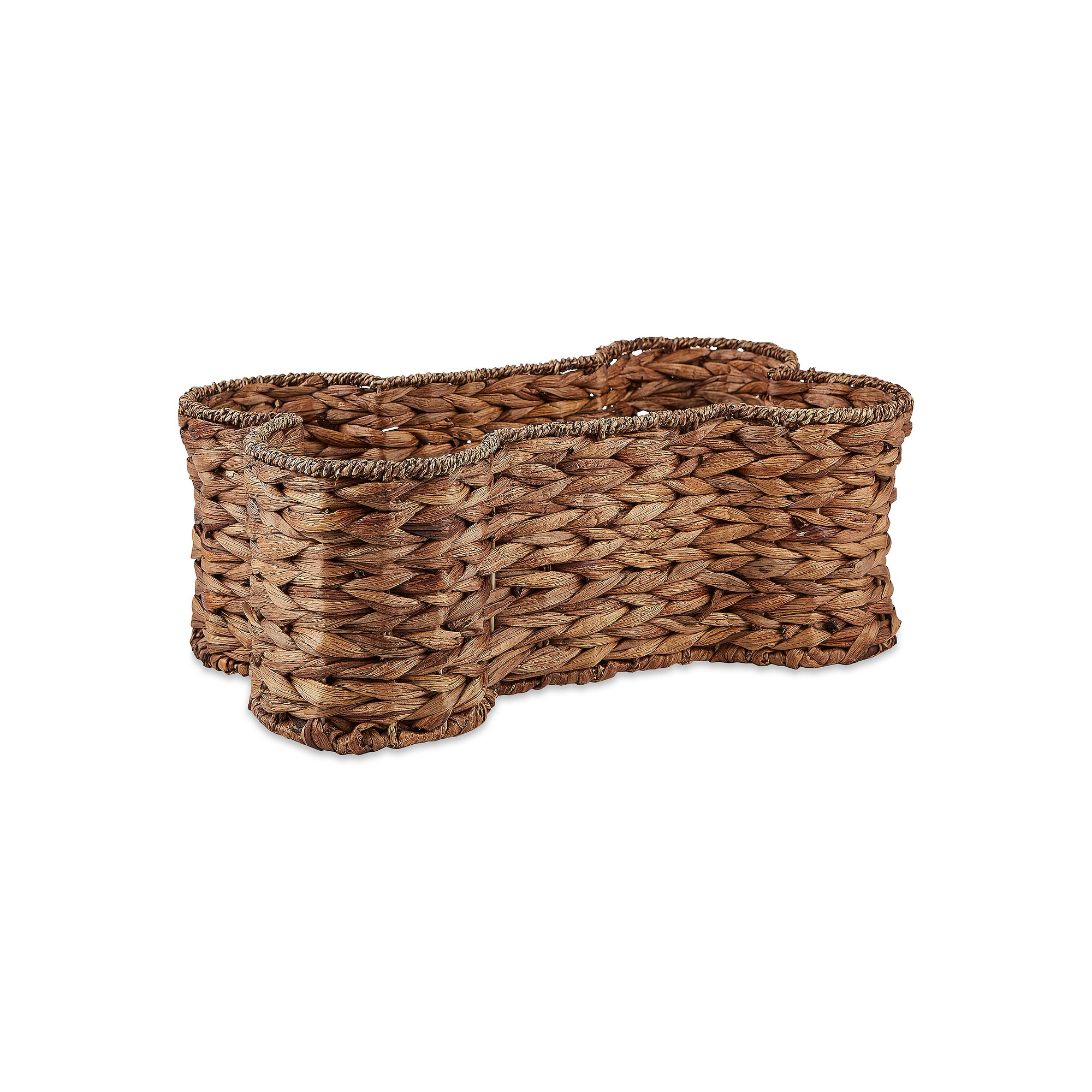 Bone Dry Dark Brown Hyacinth Bone Pet Basket