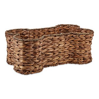 Bone Dry Dark Brown Hyacinth Bone Pet Basket