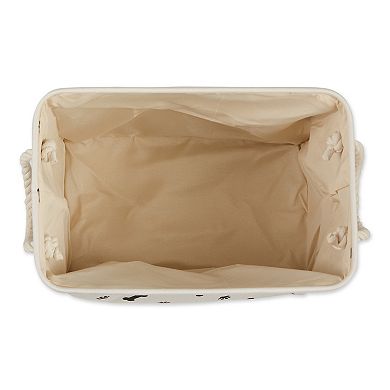 Bone Dry Polyester Paw & Bone Rectangle Pet Bin