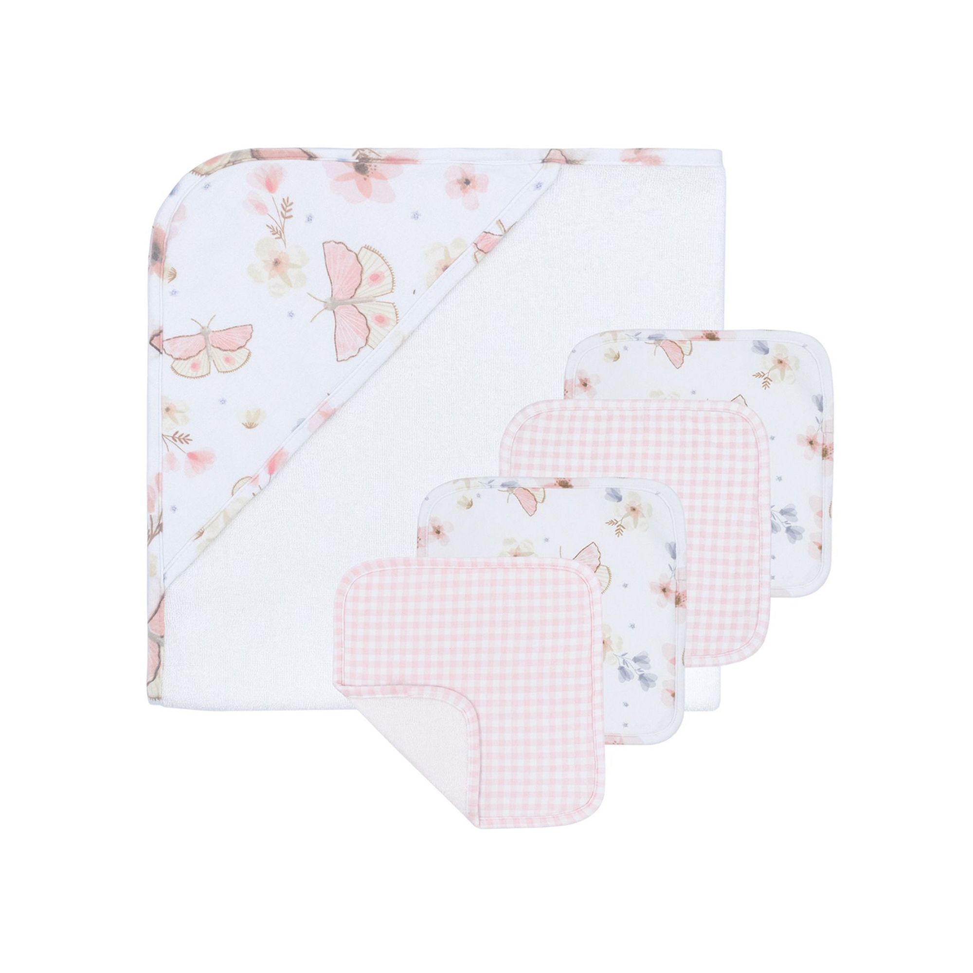 Living Textiles 5-Piece Bath Gift Set, Fly Away
