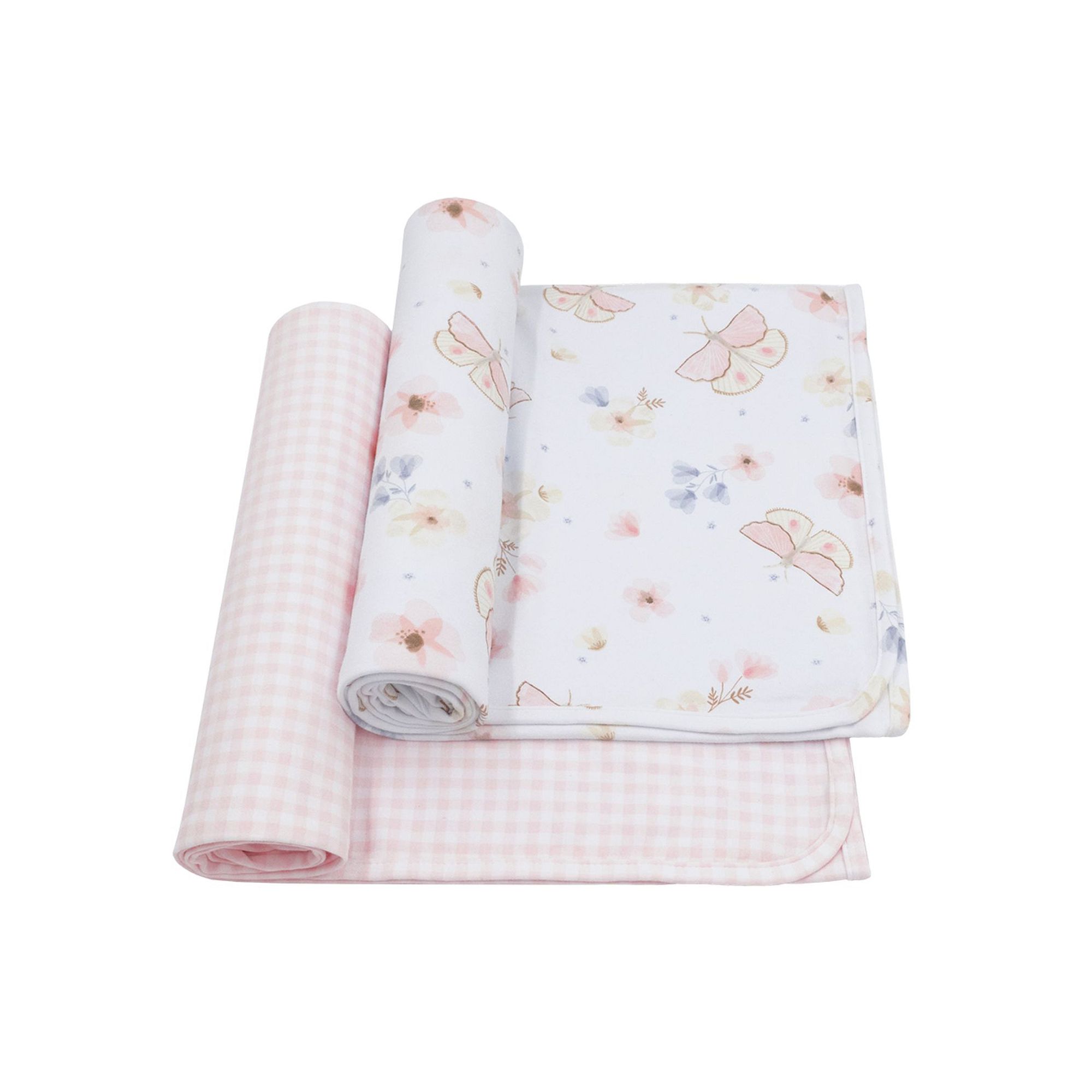 Living Textiles 2-Pack Jersey Swaddles, Fly Away