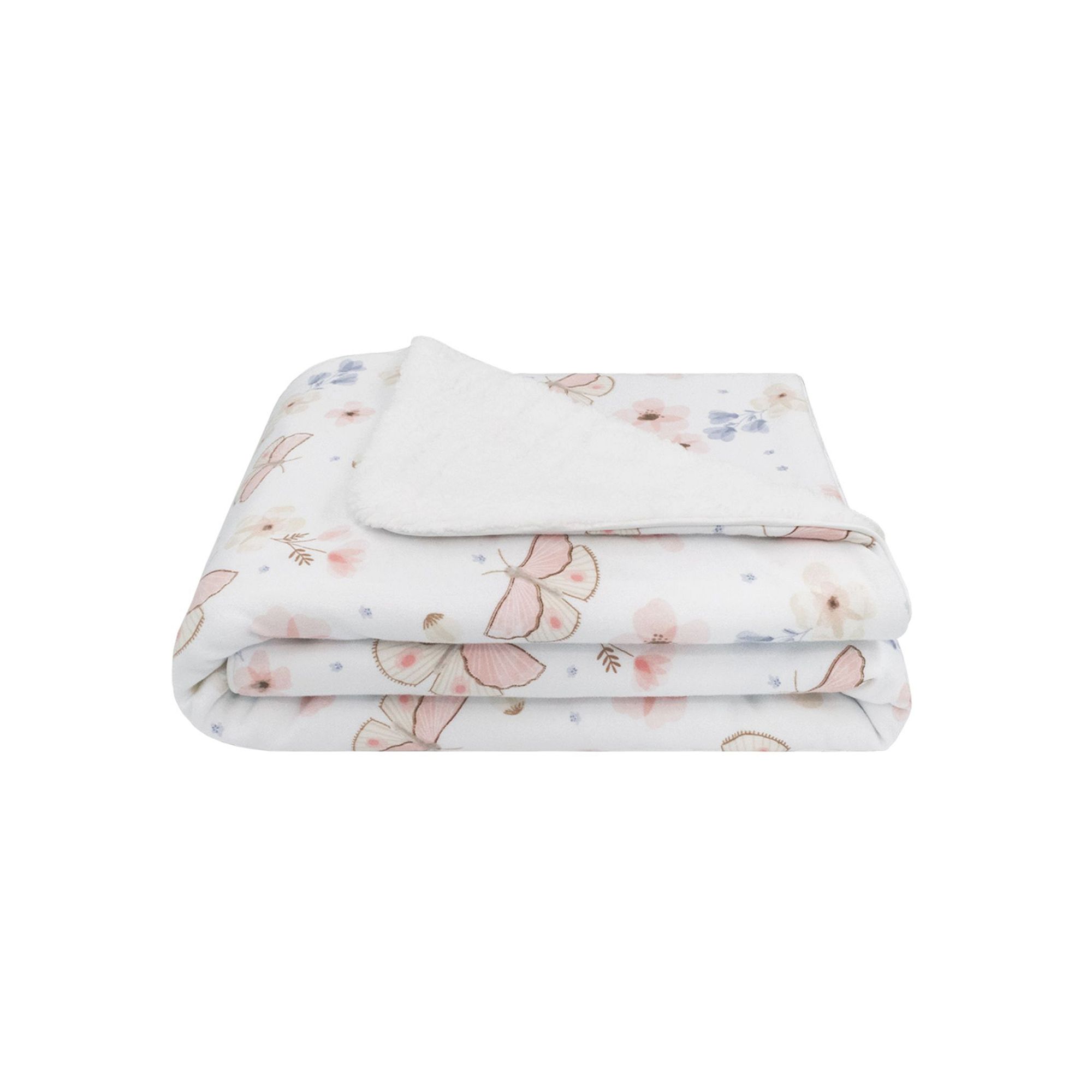 Living Textiles Jersey Sherpa Blanket, Fly Away