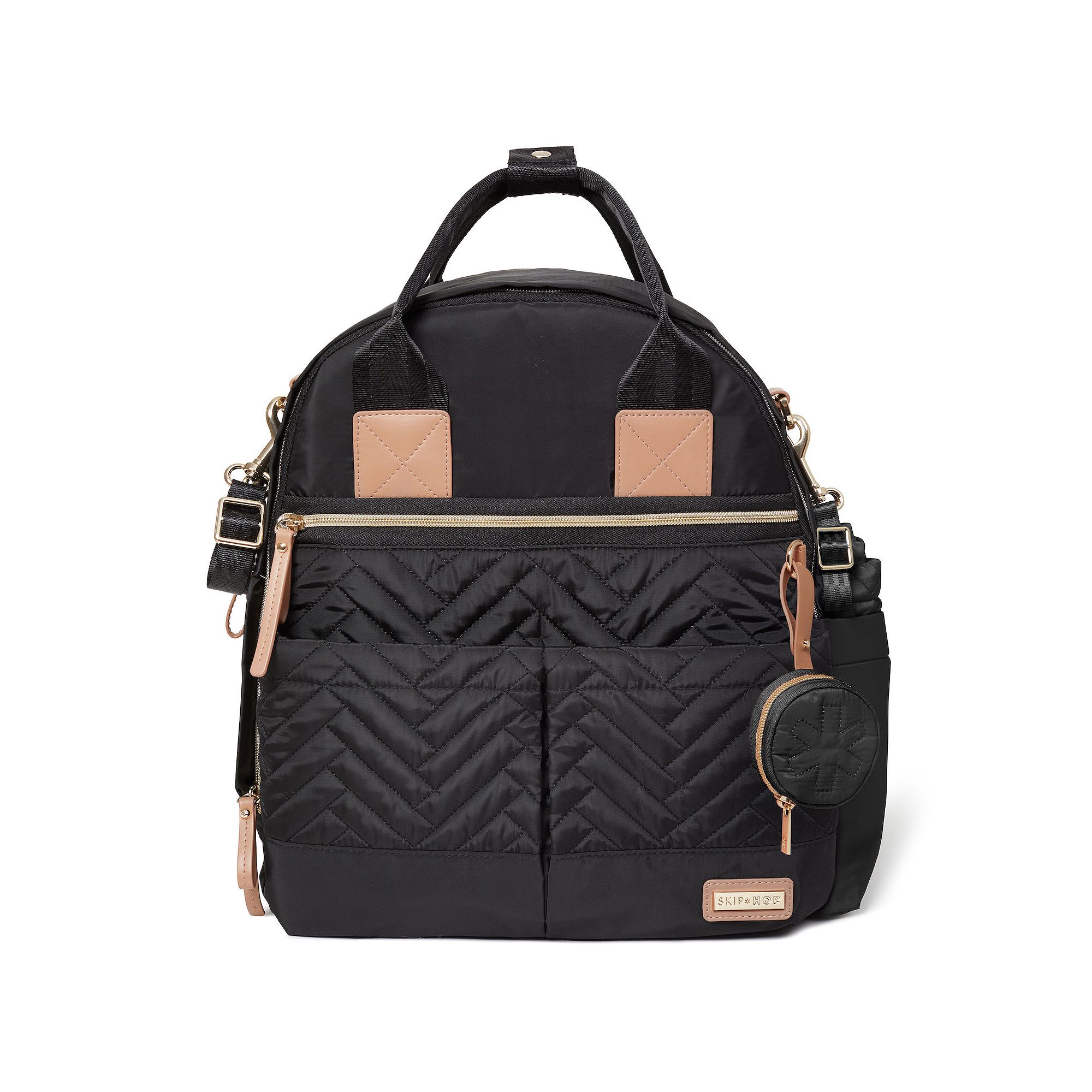 Skip Hop Suite 6-Piece Diaper Backpack Set, Black