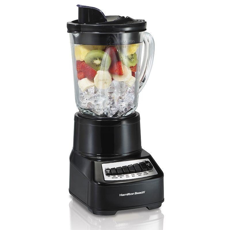 Hamilton Beach - Wave Crusher 40-Oz. Multi-Function Blender - Black