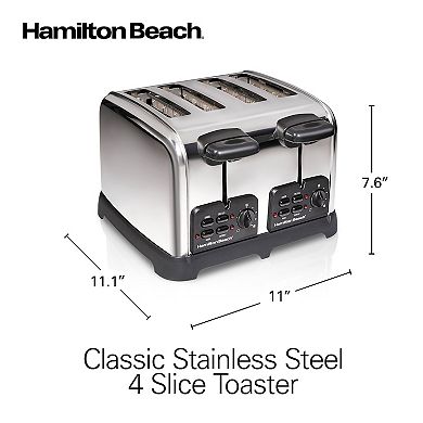Hamilton Beach Classic Stainless Steel 4-Slice Toaster