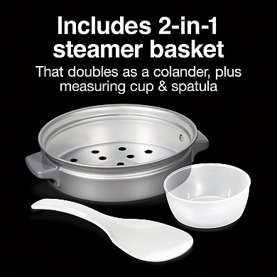 Proctor Silex 6-Cup Rice Cooker & Food Steamer