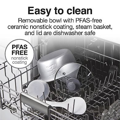 Proctor Silex 6-Cup Rice Cooker & Food Steamer