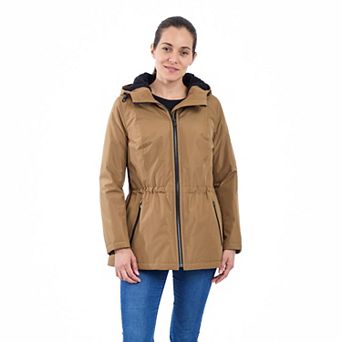 Women's London Fog Zip-Front Rain Anorak Jacket