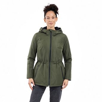 Women's London Fog Zip-Front Rain Anorak Jacket