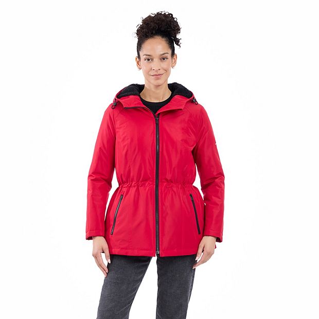 London fog womens rain jacket with hood best sale