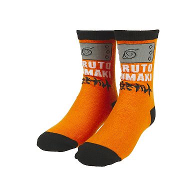 Boys 4-20 Naruto 3-Pack Crew Socks Set