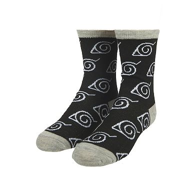 Boys 4-20 Naruto 3-Pack Crew Socks Set
