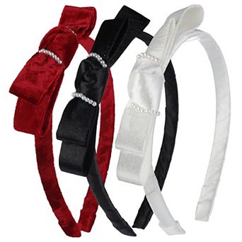 Girls Elli by Capelli 3-Pack Bow Headbands