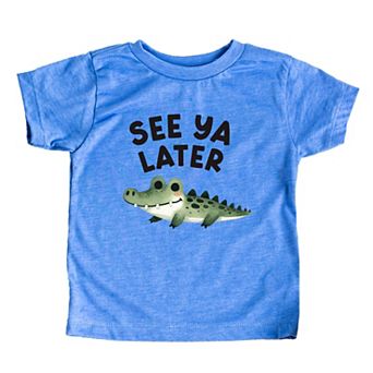 See You Later Alligator Toddler Short Sleeve Graphic Tee