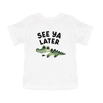 See You Later Alligator Toddler Short Sleeve Graphic Tee