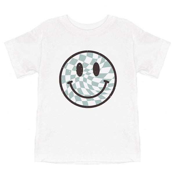 Checkerboard American Smiley Face PLUS Graphic Tee