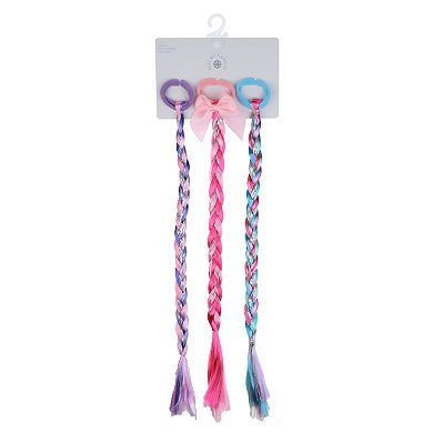 Girls 4-12 Elli by Capelli 3-pk. Braided Faux Hair Tie Set