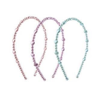 Girls Elli by Capelli 3 pk Heart Beaded Headband Set