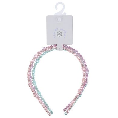 Girls Elli by Capelli 3-pk. Heart Beaded Headband Set