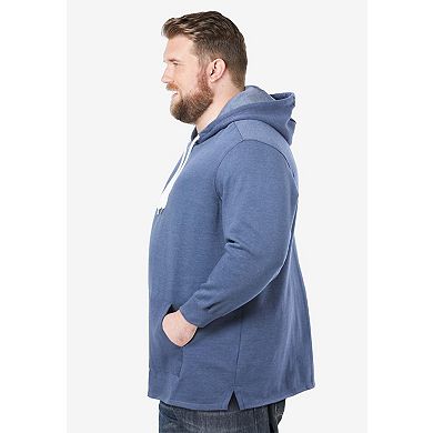 KingSize Men's Big & Tall Fleece Longer-Length Pullover Hoodie