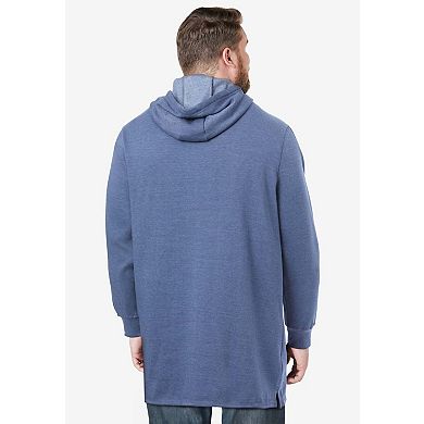 KingSize Men's Big & Tall Fleece Longer-Length Pullover Hoodie