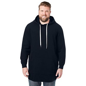 KingSize Men's Big & Tall Fleece Longer-Length Pullover Hoodie