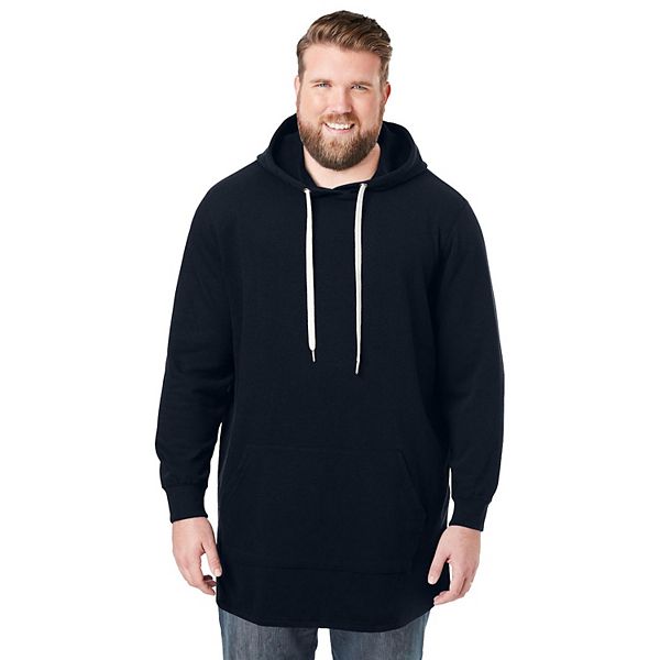 KingSize Men's Big & Tall Fleece Longer-Length Pullover Hoodie