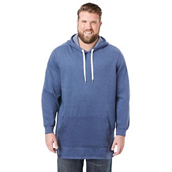 KingSize Men's Big & Tall Fleece Longer-Length Pullover Hoodie