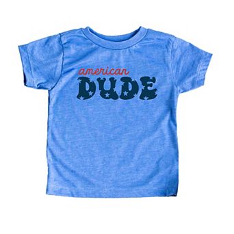 American Dude Stars Toddler Short Sleeve Graphic Tee