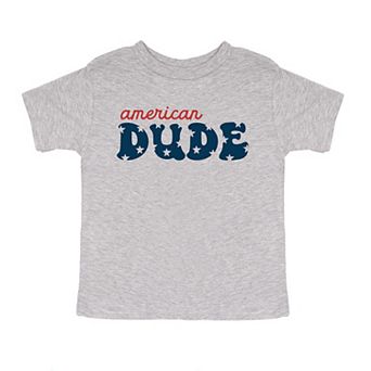 American Dude Stars Toddler Short Sleeve Graphic Tee