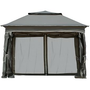 Outdoor Patio Pop Up Canopy Gazebo - Spacious and Durable Tent with Quick Assembly, UV Protection