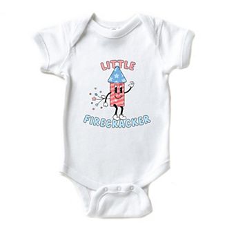 Retro Little Firecracker Baby Bodysuit