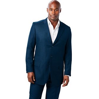 Kingsize Men's Big & Tall Easy Movement Three-button Jacket