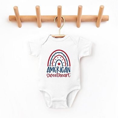 American Sweetheart Rainbow Baby Bodysuit