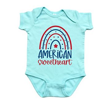 American Sweetheart Rainbow Baby Bodysuit