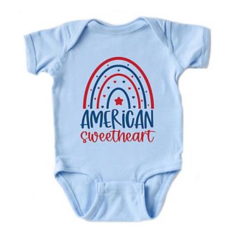 American Sweetheart Rainbow Baby Bodysuit