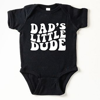 Dad's Little Dude Baby Bodysuit
