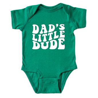 Dad's Little Dude Baby Bodysuit