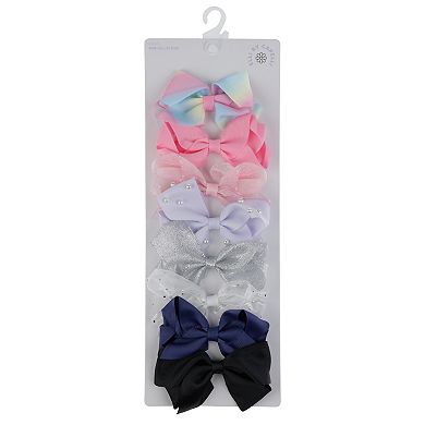 Girls' Elli by Capelli 8-pack Bow Hair Clips Set